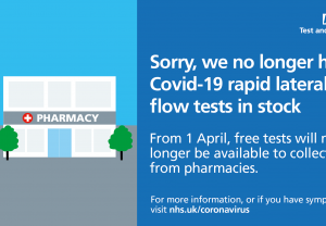 New Pharmacy Collect ‘out of stock and service ending’ poster